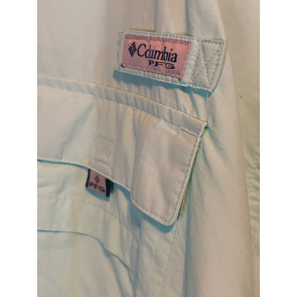 Columbia PFG Bahama II Fishing Shirt Mens XL Seafoam Green Short Sleeve‎ FM7047 - Picture 3 of 7